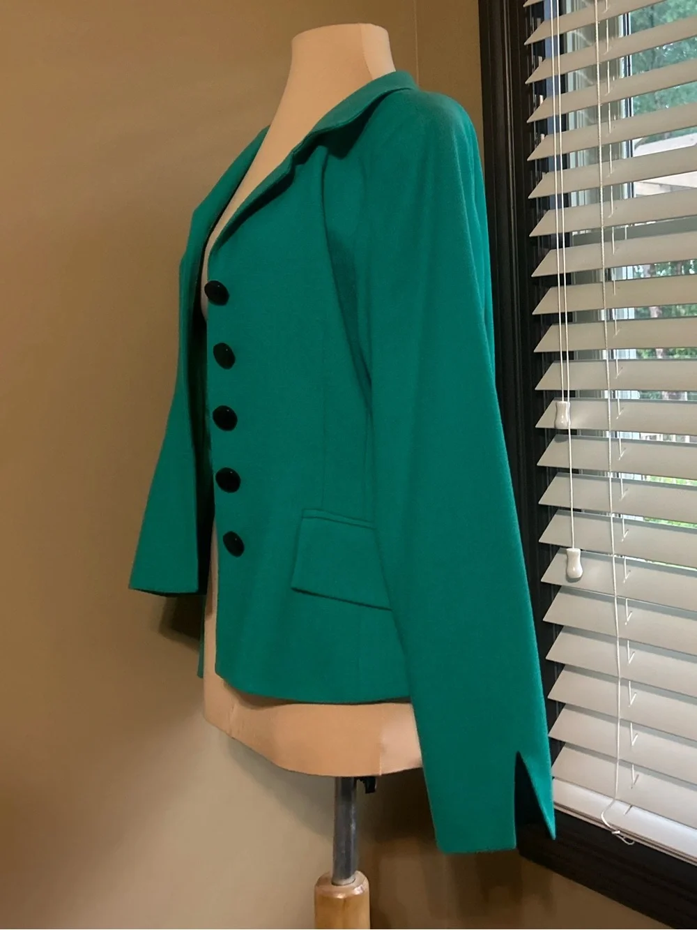Christian Dior Green Wool Blazer Jacket